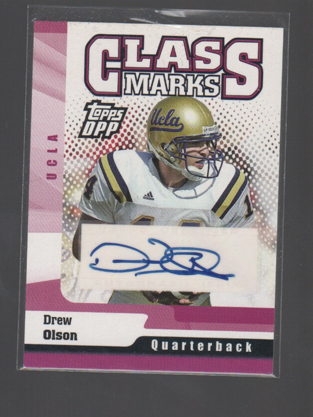 DREW OLSON 2006 TOPPS DRAFT PICKS & PROSPECTS CLASS MARKS AUTO ROOKIE #CM-DO
