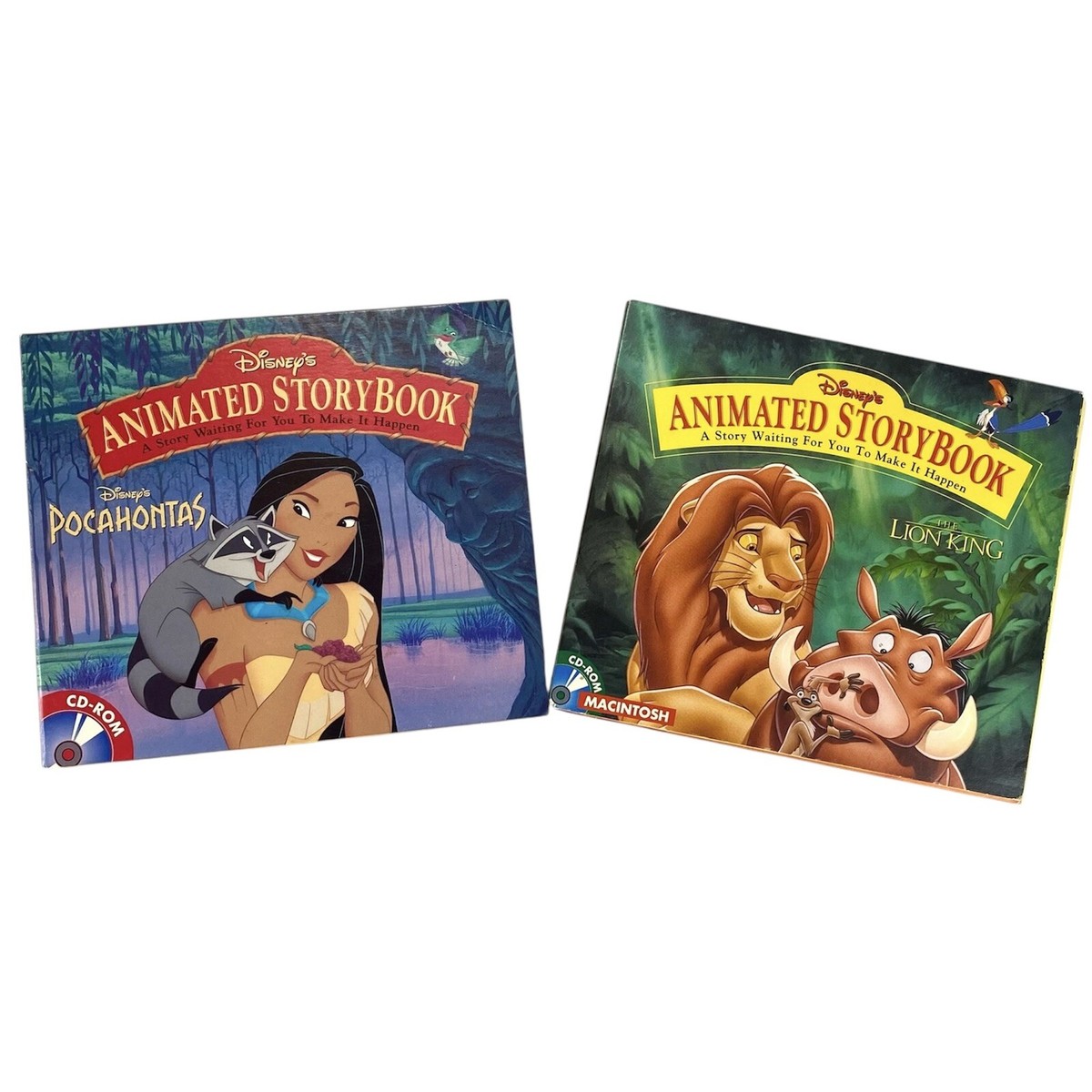 The Lion King Pocahontas Animated Storybook Disney Interactive CD