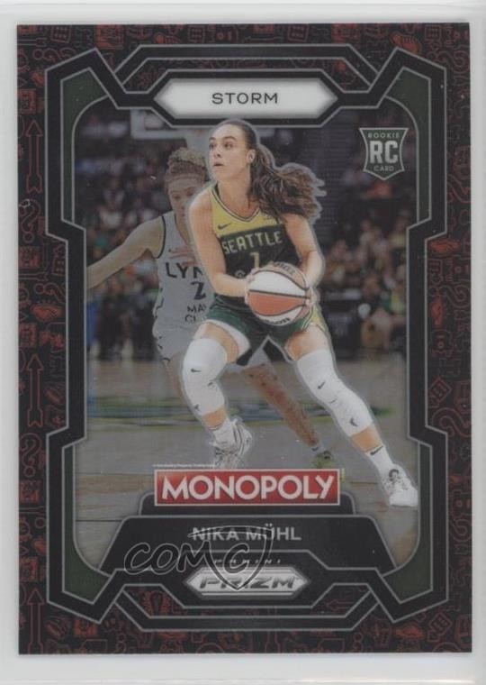 2024 Panini Prizm Monopoly WNBA Classic Icons Red Prizm Nika Muhl #4 10c3