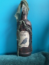 Halloween Glass Witch Potion Bottle Hand Crafted Apothecary Rustic One of a Kind