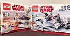 LEGO STAR WARS 8083 Rebel Trooper Battle Pack & 8084 Snowtrooper Battle Pack NIB