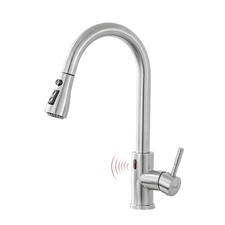 GIMILI Touchless Kitchen Faucet with Pull Down Sprayer Motion Sensor Hands-Fr...