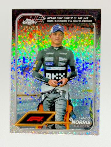 Lando Norris 2024 Topps Chrome Formula 1 F1 Pink /299 #177 - 第 1/2 張圖片