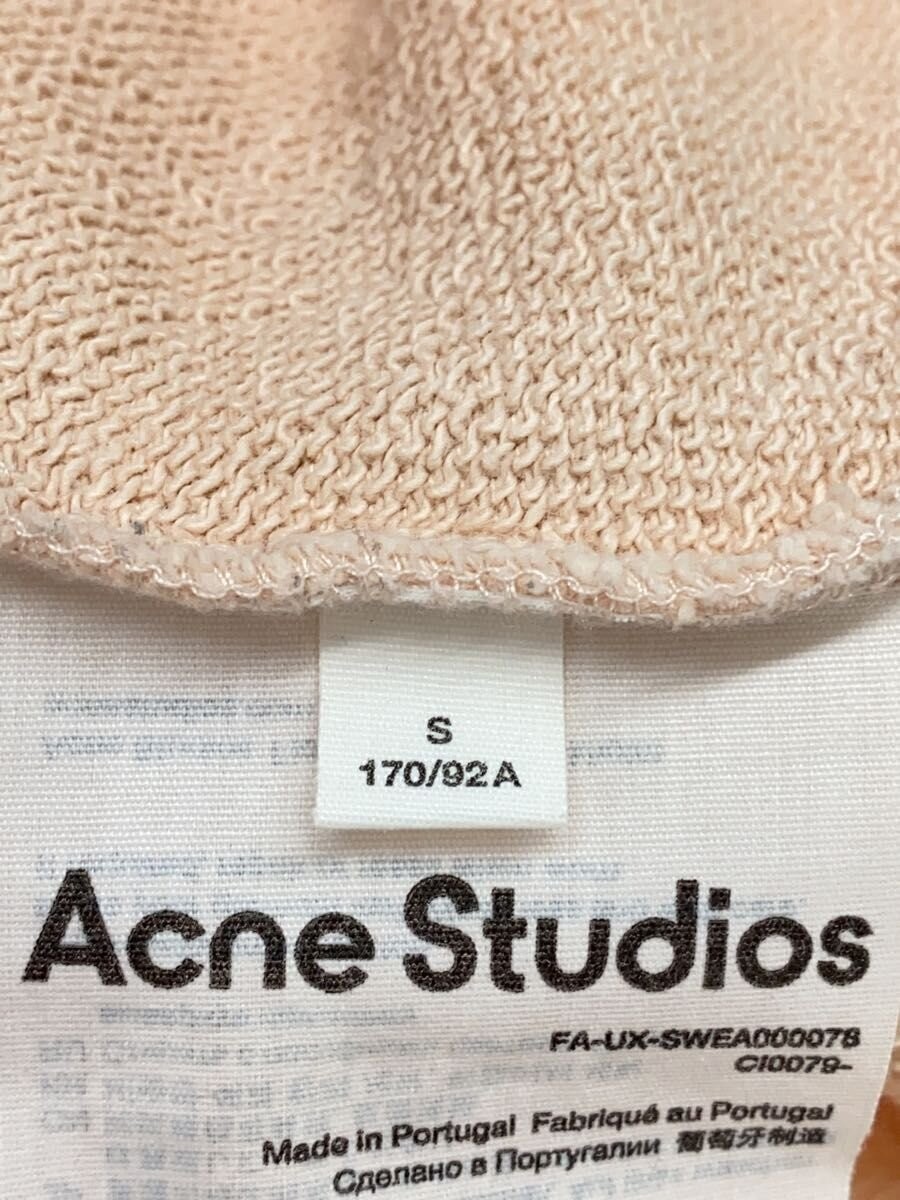 Acne Studios Logo Hooded Sweatshirt Cotton Pink S image 4