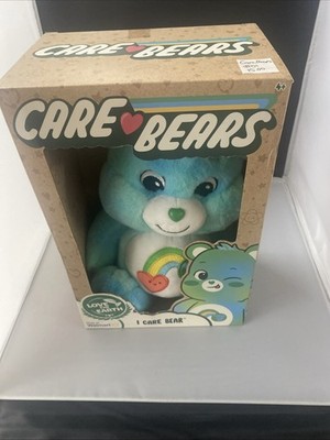 2022 NEW CARE BEARS LOVE THE EARTH I CARE BEAR 14  GREEN PLUSH BASIC FUN MAGIC