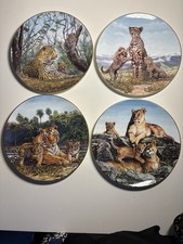 Royal Solution ‘Big Cats And Young’ - Set Of 4 Plates