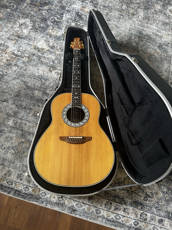 1981 Vintage Ovation 1617-4 Натуральный Акустический/Электрический + OHSC - Она Красота! - Изображение 2 из 4