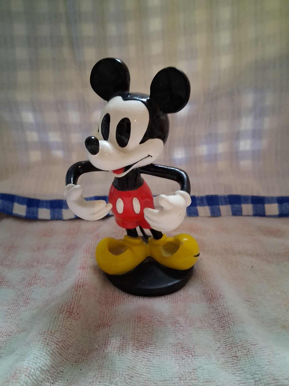 Vintage Disney Mickey Mouse Toothbrush Holder 6" Tall For 2 