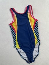 PLUM PracticeWear LEOTARD Gymnastics CHECKERED Not FLIP-SIDE Dance GK Similar CM