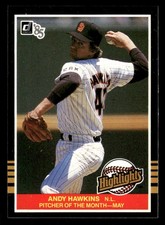 1985 Donruss Highlights #14 Andy Hawkins PITCHER OF THE MONTH [NM] [Base Set]