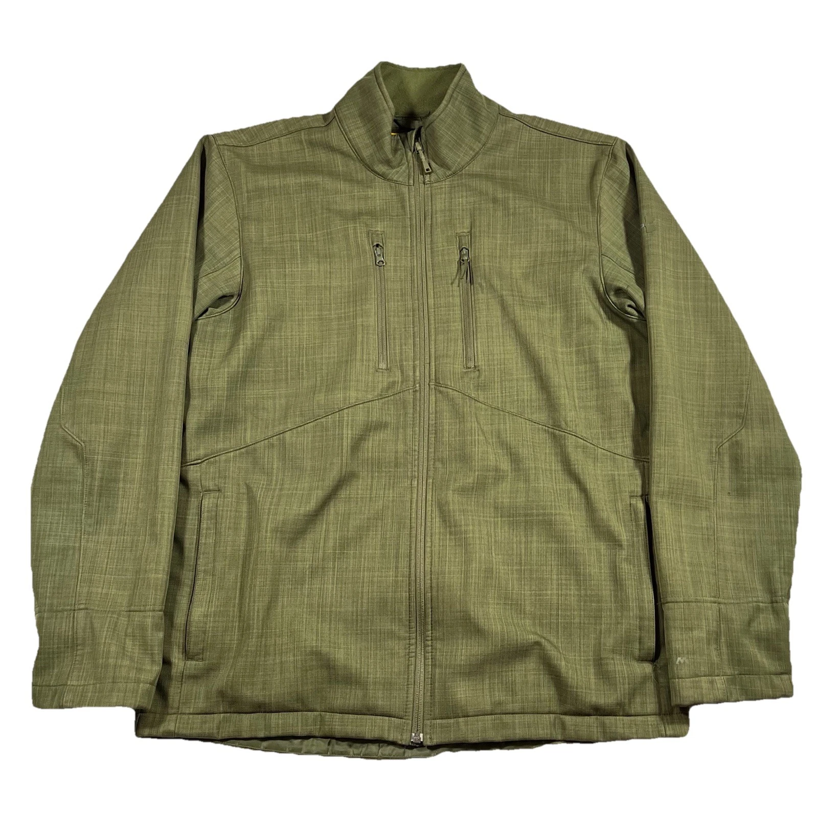 Under Armour UA Storm Full Zip Jacket Mens Large Green Fleece Lined Coat