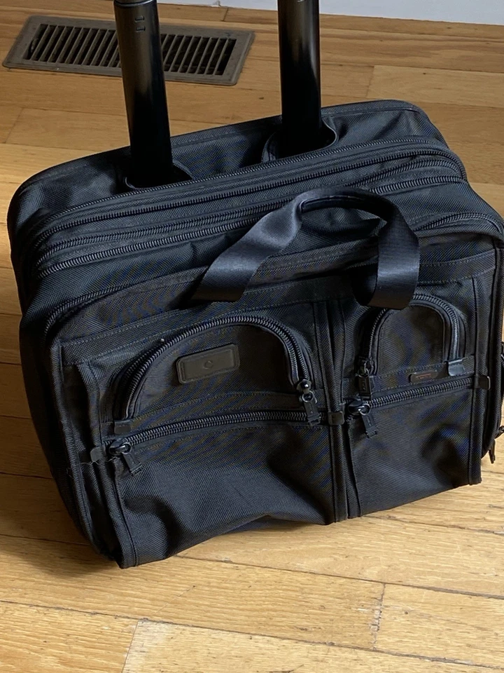 Tumi Alpha Rolling Expandable Briefcase Laptop wheels Bag deluxe 26103DH - Image 2 of 4