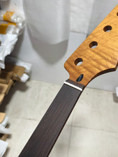 Fretless Jazz BASS Roasted flame Maple guitar neck 20 fret rosewood 34inch