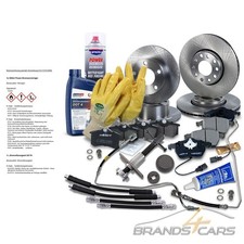 ATEC BREMSSCHEIBEN+BREMSBELÄGE BREMSSCHLAUCH VORNE+HINTEN FÜR VW PASSAT 3B 3BG