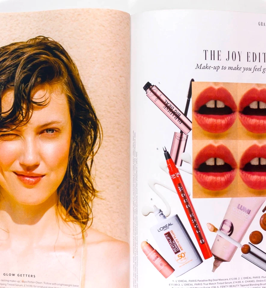 Lindsey Wixson Victoria BeckhamSimone Ashley GRAZIA BEAUTY # 2 NEW MAGAZINE 2025 - Image 3 of 4