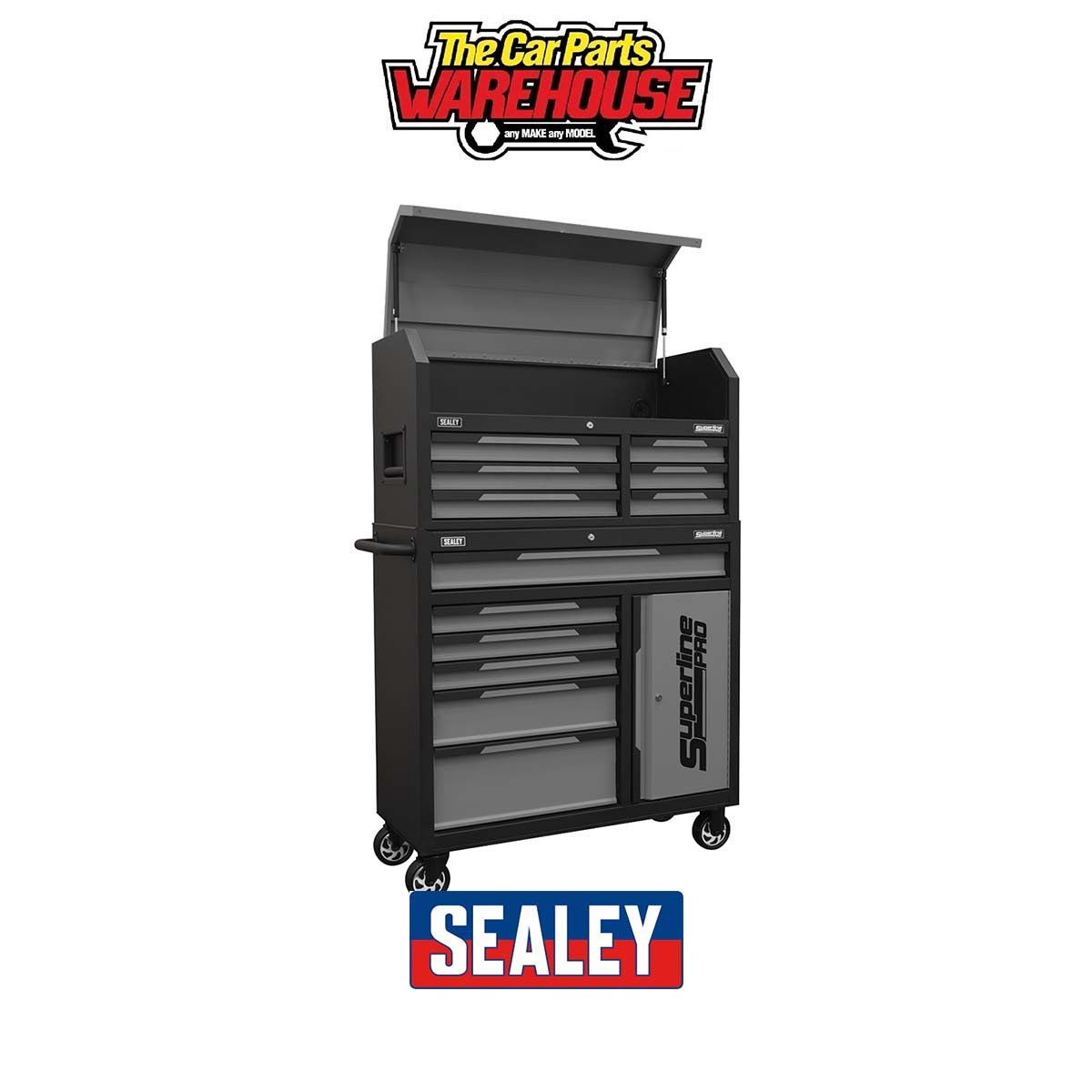 Sealey AP1080GR Superline Pro Topchest & Rollcab Combo 12 Drawer - Grey