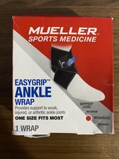 Mueller EasyGrip Ankle Wrap, One Size Fits Most, Moderate Support - B1