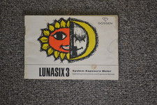 Gossen LunaSix 3 exposure meter owners manual