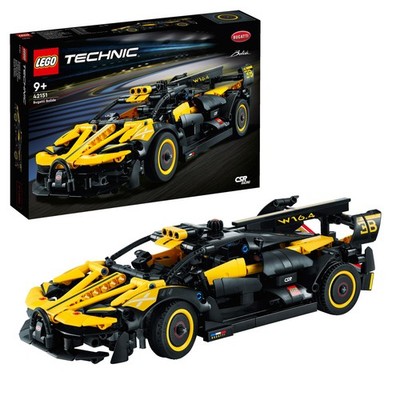 LEGO Technic 42151 Bugatti-Bolide Bausatz, Gelb/Schwarz