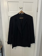 Brioni Midnight Blue Double-Breasted Suit Jacket Sport Coat 42R Super 150s
