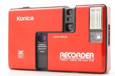 Red!! 【TOP MINT】 Konica Recorder Half Frame Point & Shoot 35mm Film Camera JAPAN