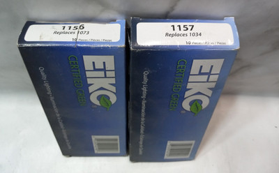 Eiko 1156 and 1157 Miniature Lamps 10 Lamps in each box 20 total