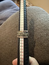 Sterling And Marcasite Ring Size 8 approx 7.9g