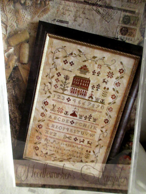 HTF With Thy Needle & Thread NEEDLEWORKER'S SAMPLER Ctd Cross Stitch Pattern