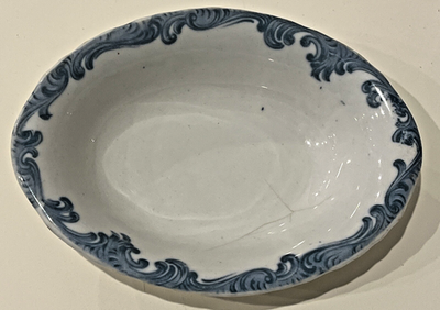 #ad Union Pacific Railroad Overland Route Maddocks Trenton China Harriman Blue Dish $22.85