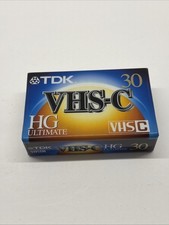 TDK VHS-C HG Ultimate 30 Minutes New Dec2425