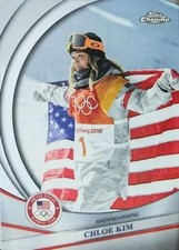 2026 Topps Chrome U.S. Winter Olympic & Paralympic Team Chloe Kim 16 USA