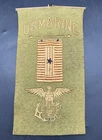 WWI WW1 MILITARY U.S. MARINE BLUE STAR SON IN SERVICE FLAG WINDOW FELT BANNER