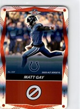 2025 Uno Elite NFL  Alt Jerseys   Foil   Red  Matt Gay