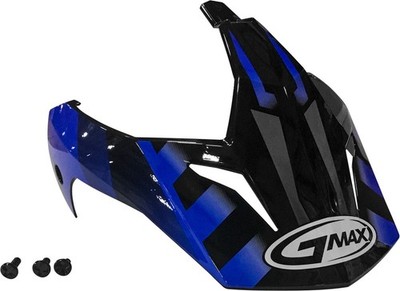 G-Max G011051 Visor for GM11D 15 Helmet - Black/Blue