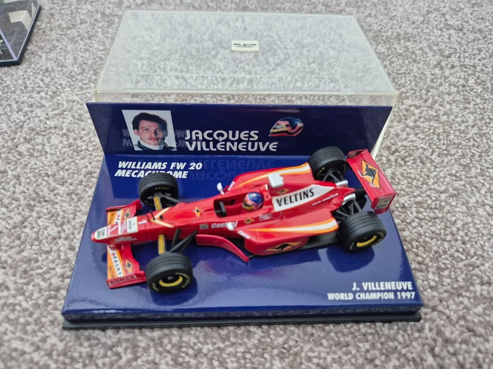 MINICHAMPS 1/43 WILLIAMS FW20 MECACHROME JACQUES VILLENEUVE 1997 F1 DIECAST CAR - Image 2 of 3