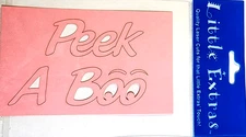 Peek A Boo Game Baby Toddler Girl Pink Laser Cut