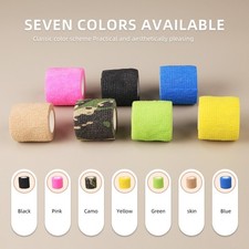24PCS Tattoo Grip Cover Tape Single Color Soft Anti Slip Tattoo Bandage