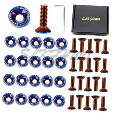 6063-T6 Hard Aluminum Alloy Fender Washer 20 Pieces Screw Washer-PVD burnt blue