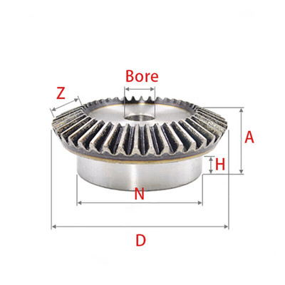 Paire D'engrenages Coniques (bevel Gears) En Laiton - Module 1, 15-40 Dents, Alésage 4-15mm - Pour Modélisme