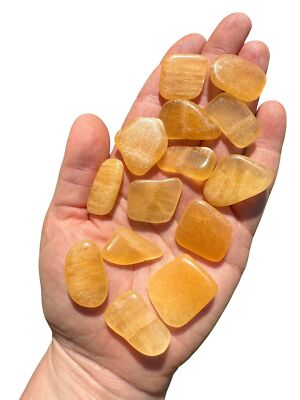 Orange Calcite Slice, Natural Orange Calcite from Mexico