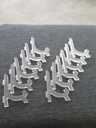 lot of 12 ACME Tea Cup and Saucer Stands Plastic