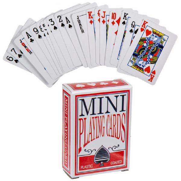 4 X MINI Kartenspiel Skat Poker MauMau für Reisen Party Karten Spielkarten SET