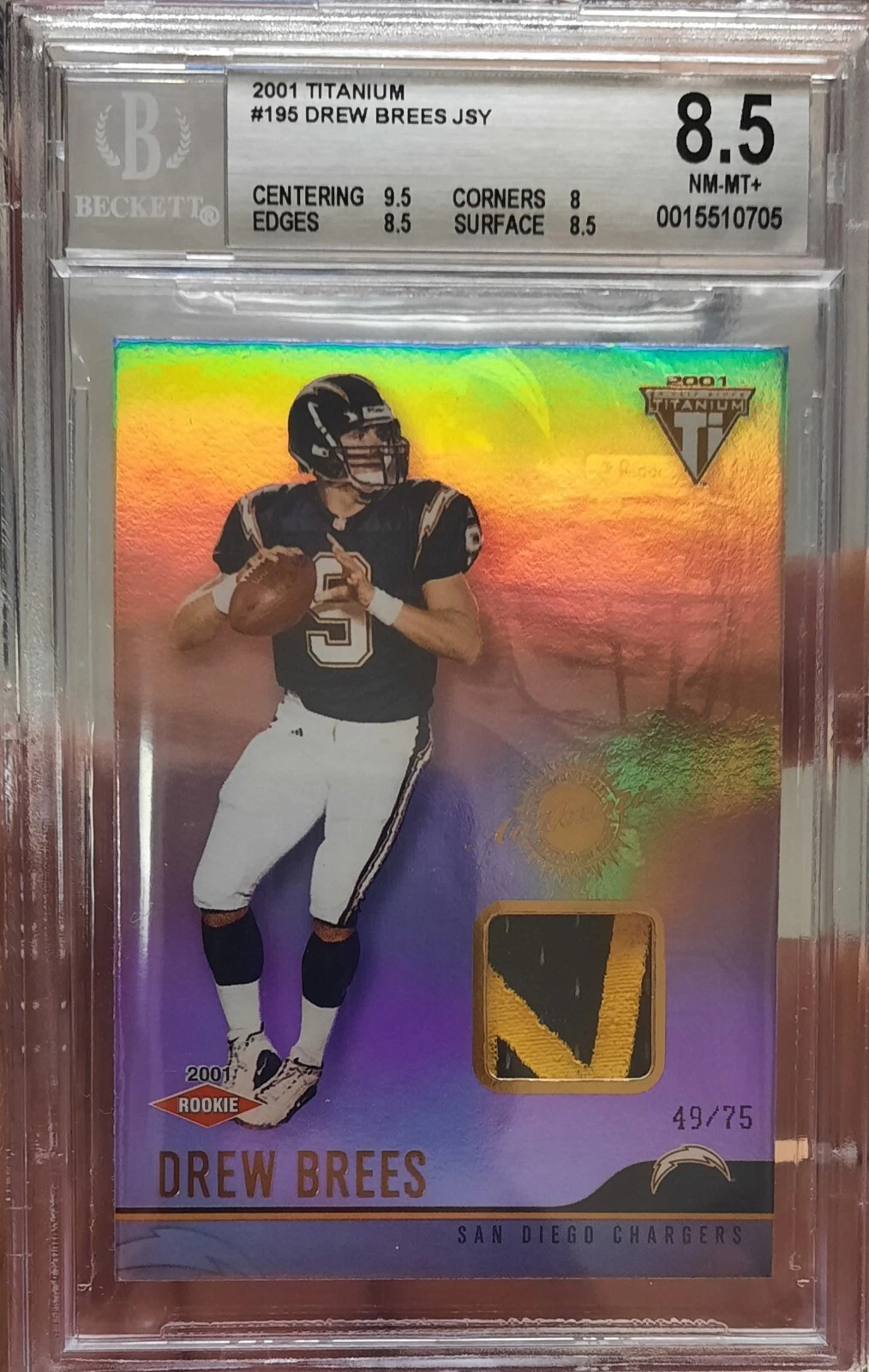 Drew Brees Pacific Titanium #195 Base