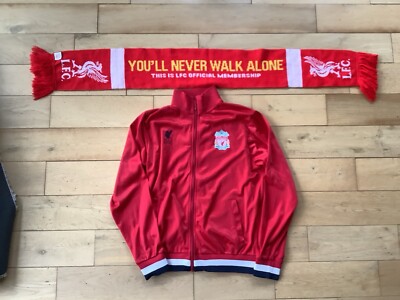LIVERPOOL FC OFFICIAL ADULT LARGE TRACKSUIT TOP WITH