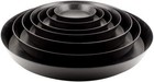 Invigortex Black Plastic Plant Pot Saucers 30cm, 32cm, 35cm, 40cm, 45cm (5 Pack)