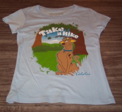 KIDS CHILDREN'S SCOOBY-DOO Take A Hike CABELA'S T-shirt SMALL NEW