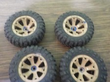 vintage monster truck set of 4 soft rubber tires for parts