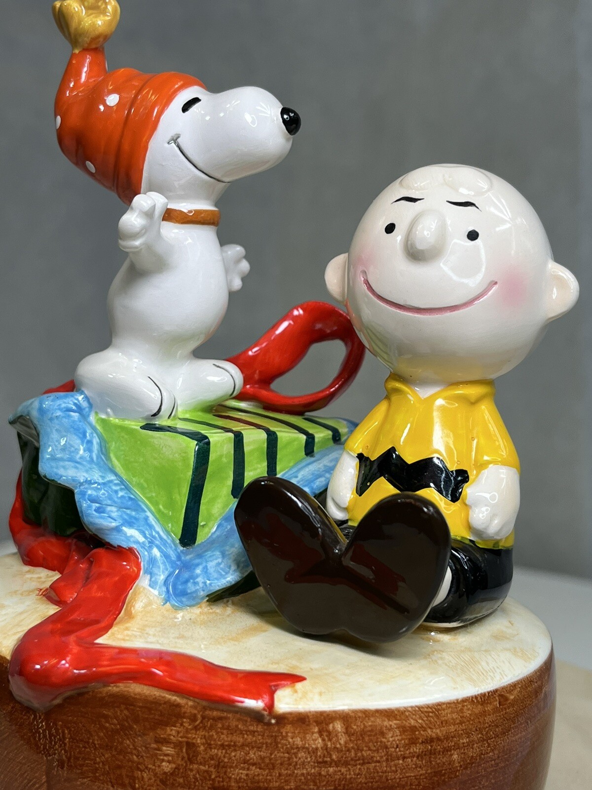 Vintage 70s SCHMID Linus & Snoopy music box/ライナス スヌーピー