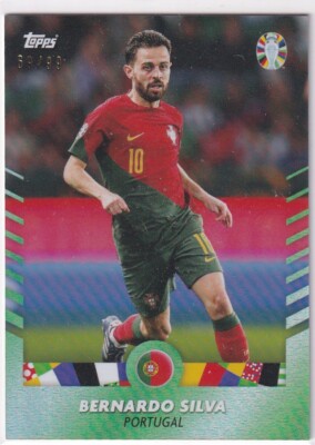 2024 Topps Platinum Euro No Bernardo Silva Green 69/99