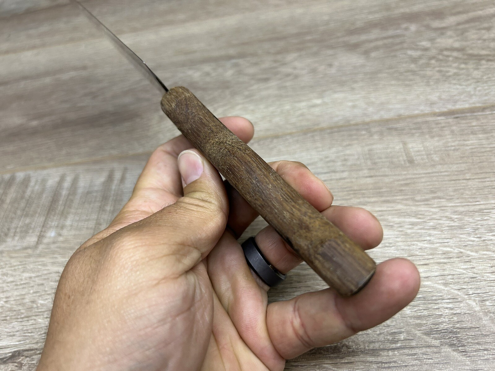 Vintage L’Hermitage Wood Handle Chef’s Knife Stainless Steel Japan